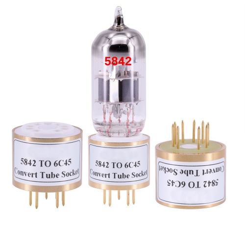 1PC handmade 5842 TO 6C45 Vacuum Tube socket Adapter