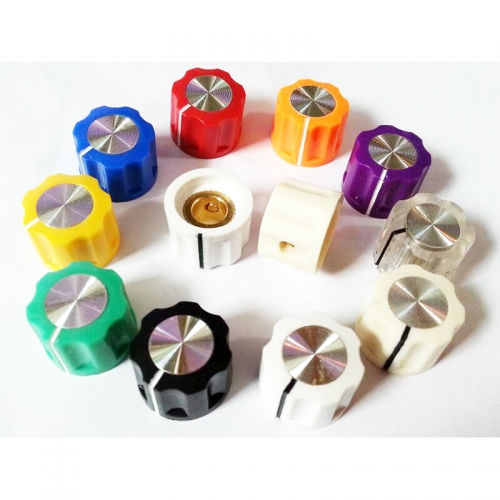 10colors Plastic potentiometer Knob 16x12mm for Marshall Guitar AMP Effect Pedal 6.4mm Hole YDPN-2