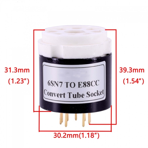 1PC Bakelite Vacuum Tube CV181 6SL7 6N8P 6N9P 6SN7 TO ECC88 E88CC 6DJ8 6N2 6922 DIY Audio Vacuum Tube Amplifier Convert Socket Adapter