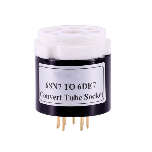 1PC CV181 6SN7 TO 6DE7 Bakelite Vacuum Tube Socket Adapter DIY HIFI Audio Vacuum Tube Amplifier Converter Socket Adapter A