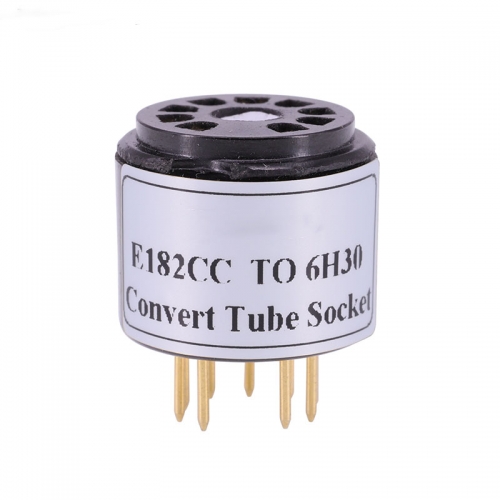 1PC Bakelite E182CC Tube (Top) TO 6H30 Tube (bottom) DIY Audio Amplifier Vacuum Tube Convert Socket Adapter A