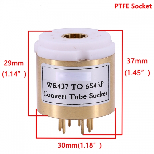 1PC WE437 TO 6S45P 6C45 Tube (bottom) DIY Audio Amplifier Vacuum Tube Convert Socket Adapter B