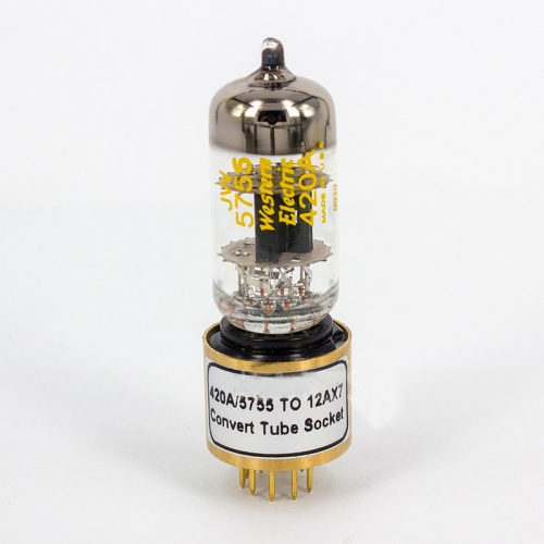 1PC JW 5755 Western Electric 420A USA WE420 Vacuum Tube Adapter Replace 12AX7 ECC83 Tube HIFI Audio Vacuum Tube Amplifier tube and adapter