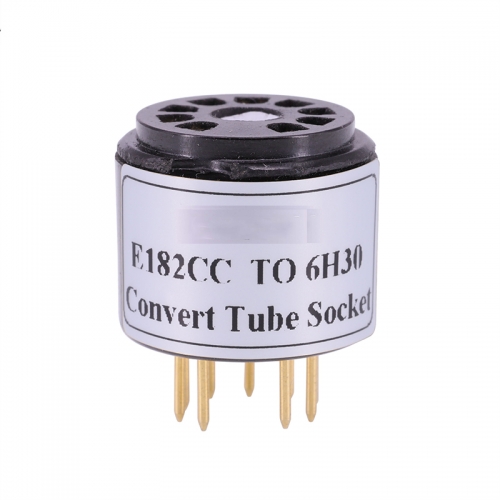 1PC bakelite E182CC Tube (Top) TO 6H30 Tube (bottom) DIY Audio Amplifier Vacuum Tube Convert Socket Adapter A