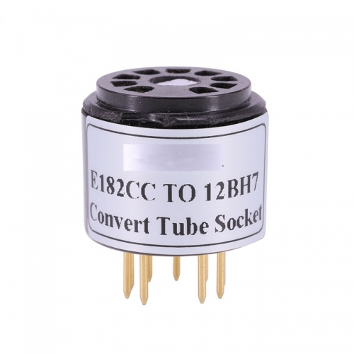 1PC bakelite E182CC Tube (Top) TO 12BH7 Vacuum Tube Convert Socket Adapter DIY Audio Amplifier A