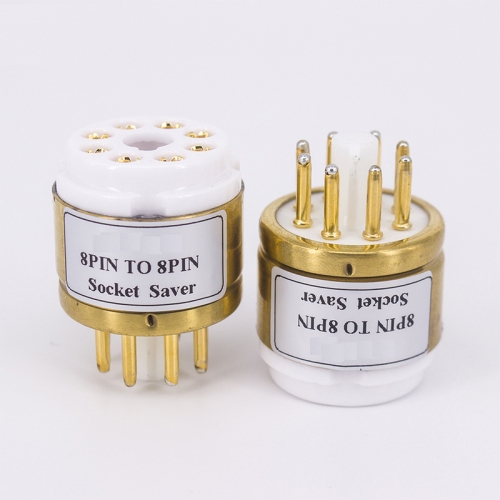 1PC Copper Gold pin 8Pin TO 8Pin Vacuum Tube Socket Test Socket For KT66 KT88 6SL7 6SN7 6L6 6V6 EL34 6N8P 6N9P Audio Vacuum Tube Amplifier C