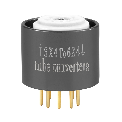 1PC Alloy case 6X4 to 6Z4 Vaccum tube adapter socket converter HIFI Diy 6X4 to 6Z4