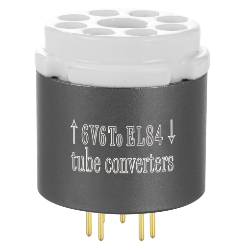 1PC Alloy case socket 6V6 TO EL84 EL34 TO EL84 6BQ5 6P14 6P15 Vacuum tube socket adapter converter