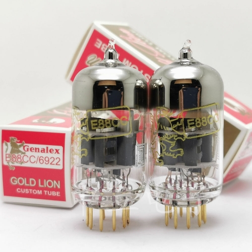 1PC NEW Audio Valve Vacuum  Russia Genalex GOLD LION Gold pin E88CC 6922 6DJ8