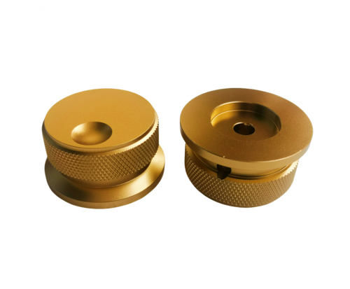 1PC 38x20mm Gold color Aluminium AMP volume potentiometer Knob 6.0mm hole