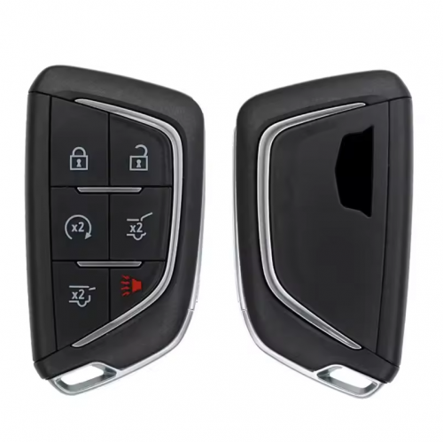 T-Cadillac 5-Button smart key shell with Logo