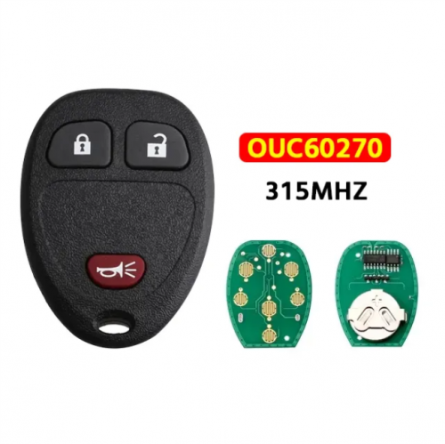 3-Button Keyless Entry Remote 315Mhz OUC60270 For 2007-2024 GM Remote Key Fob