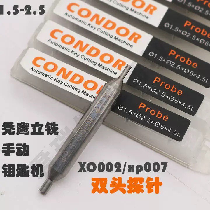 1.5mm-2.5mm Dual-ended Probe Xhorse CONDOR XC002/XP007 Key Cutting Machine