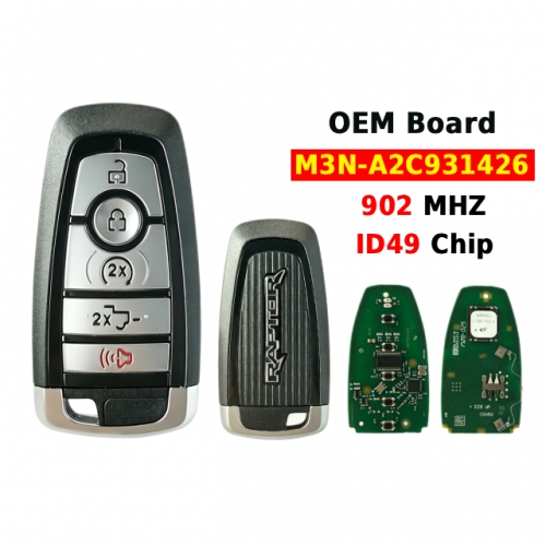 OEM Board 5Button smart key 902Mhz ID49 Chip M3N-A2C931426 For 2018-2023 Ford F-150 Raptor