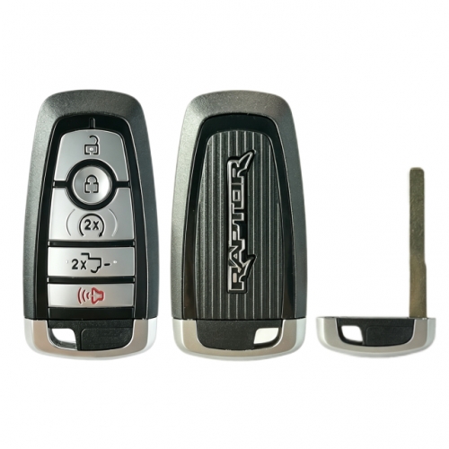 Ford Raptor 5 button smart key shell with logo