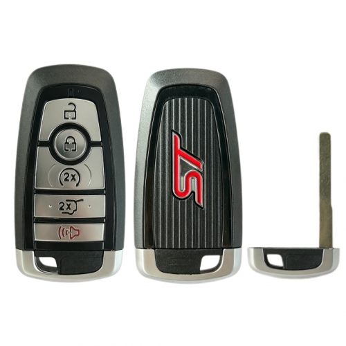 Ford ST 5 button smart key shell with logo