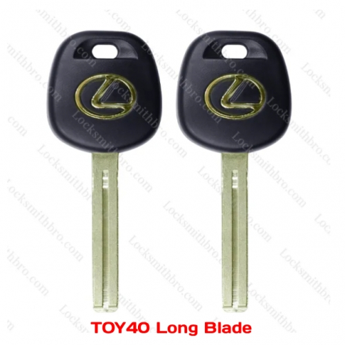 LockSmithbro TOY40 Blade With Logo Lexus Transponder Key Shell Case
