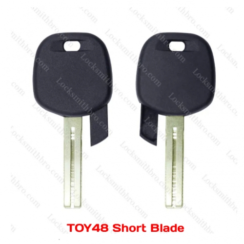 LockSmithbro TOY48 Short Blade NO Logo Lexus Transponder Key Shell Case