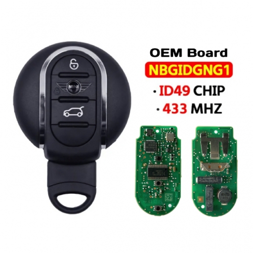 OEM Board 3 Button Remote Car Key 433Mhz ID49 Chip NBGIDGNG1 for BMW Mini Cooper Clubman F55 F56 2014-2018