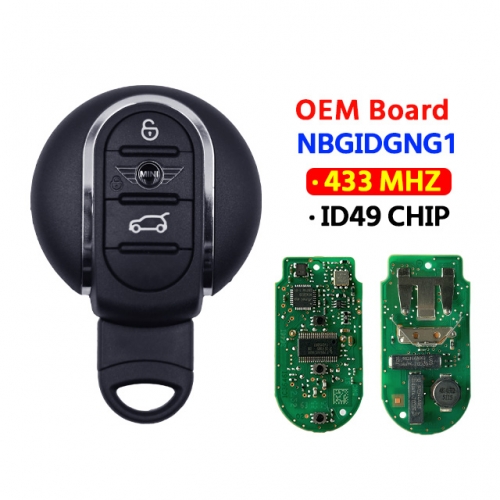 OEM Board 3 Button Remote Car Key 433Mhz ID49 Chip NBGIDGNG1 for BMW Mini Cooper Clubman F55 F56 2014-2018