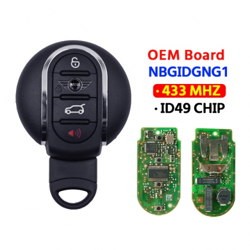 OEM Board 4 Button Remote Car Key 433Mhz ID49 Chip NBGIDGNG1 for BMW Mini Cooper Clubman F55 F56 2014-2018