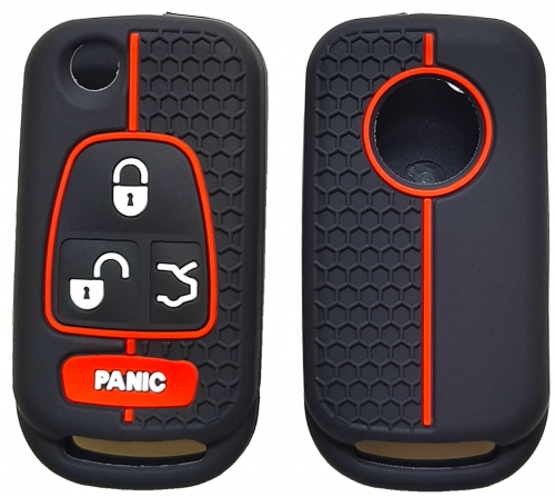 4 Button Silicone key case for Benz