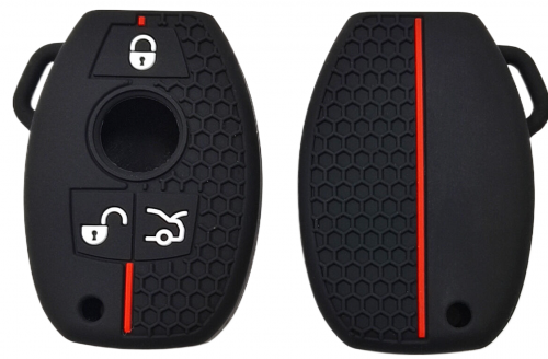 3 Button Silicone key case for Benz