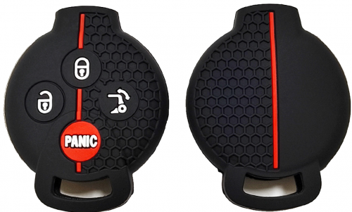 4 Button Silicone key case for Benz