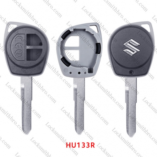 LockSmithbro 2 Button Hu133R Blade with Logo for Suzuk Key shell with CEO Words