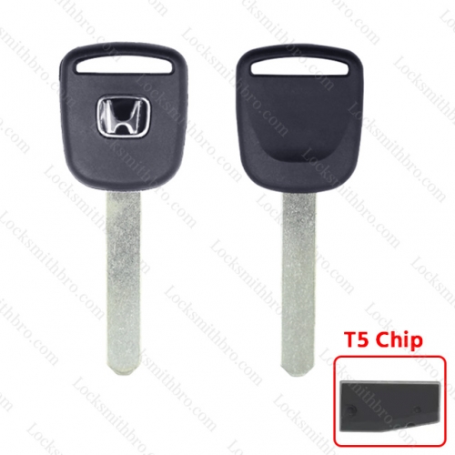 LockSmithbro T5 Chip Honda Transponder Key With Logo