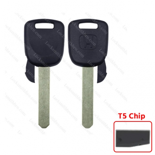 High Quality LockSmithbro T5 Chip Honda Transponder Key With Logo