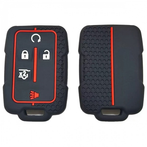 5Button Silicone key case for Chevrolet