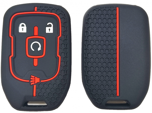 4Button Silicone key case for Chevrolet