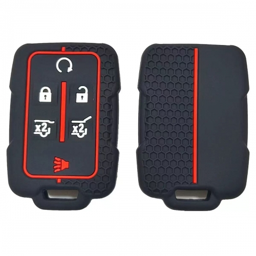 6Button Silicone key case for Chevrolet