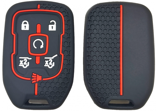 6Button Silicone key case for Chevrolet