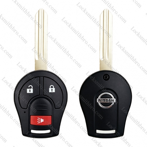 LockSmithbro 3 Button with Logo Nissa Sunny Key Shell Case