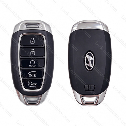 5 Button For T-Hyundai smart Key Shell With Logo
