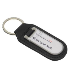 Black Leather Metal Keychain Factory