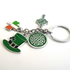 Ireland Souvenir Metal Keyring Charm