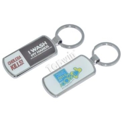 Cheap Promotional Printed Metal Key Chains