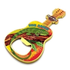 Guitar Shaped Printing Magnet Bottle Opener Factory