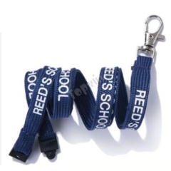 Bespoke 10mm Neck Dark Blue Tubular Lanyards