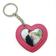 Super Quality Red Heart Shaped Picture Frame Keyring for Wedding Ceremony