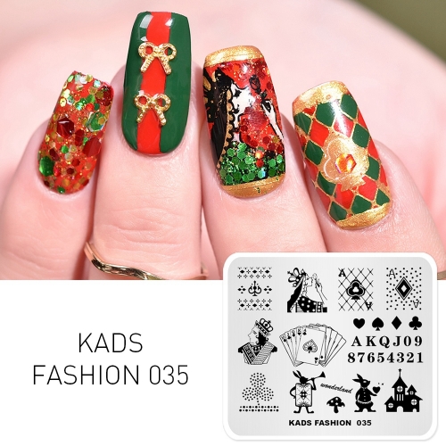 FASHION 035 Nail Stamping Plate Poker