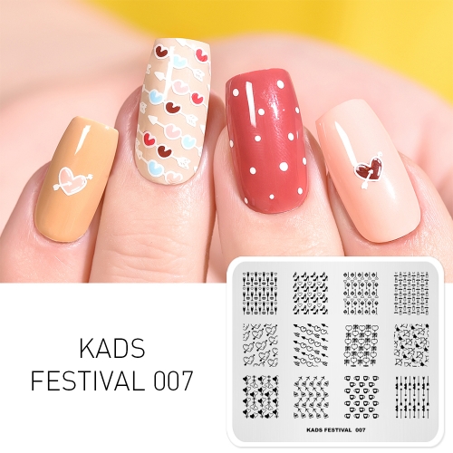 FESTIVAL 007 ネイルスタンププレートl キューピッドのハート