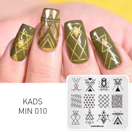 MIN 010 Nail Stamping Plate Geometry & Triangle