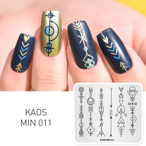 MIN 011 Nail Stamping Plate Geometry & Arrow