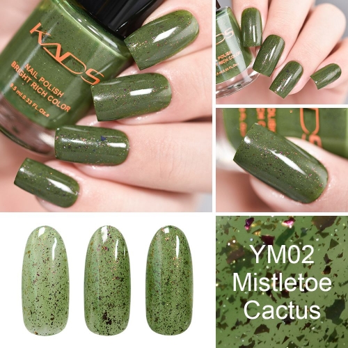 Mistletoe Cactus Mica Nail Polish 9.5ml Green