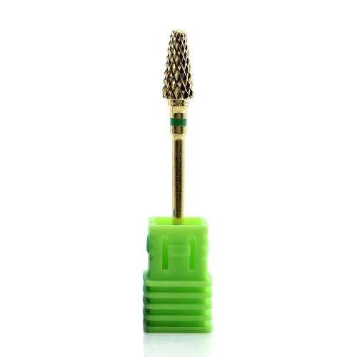 Gold Umbrella Shape Alloy Nail Drill Bit 300076