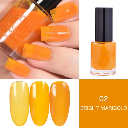 Bright Marigold Jelly Nail Polish 9.5ml Light Orange